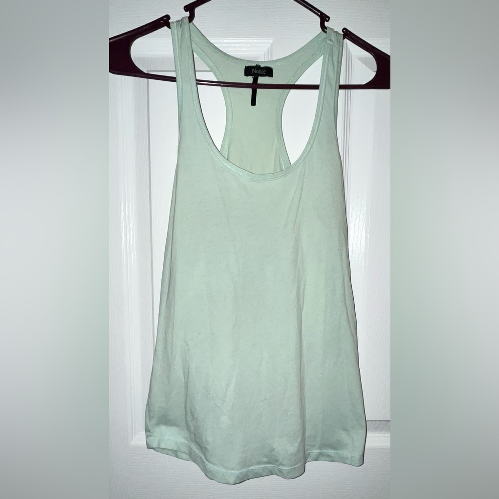 Nollie Seafoam Green Racerback Tank Top✨
